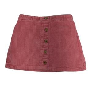 Girl's Toddler Pink Skirt Corduroy Ribbed Size 5-6